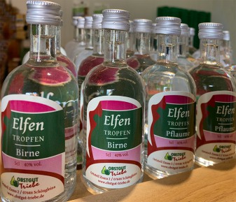 Elfentropfen aus der Brennerei des Obstgut Triebe
